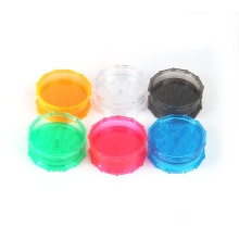96mm new hot  Large Round  Sample Custom Logo 3 Pieces Layer Part Tobacco Acrylic Plastic Weed Herb Grinder